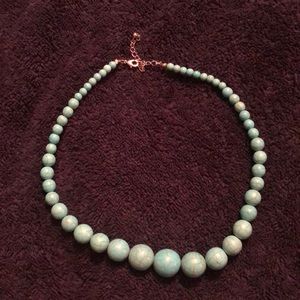 Turquoise beaded necklace